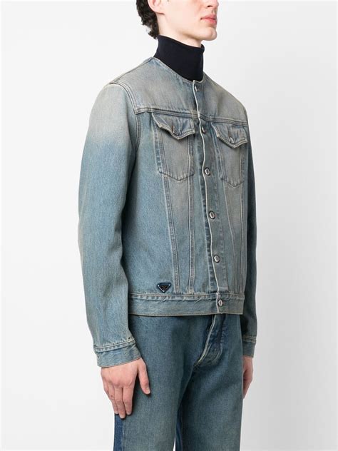 prada jeansjacke damen|prada denim shirt.